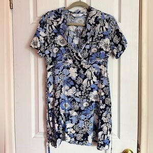 & Other Stories Blue and White Floral Dress